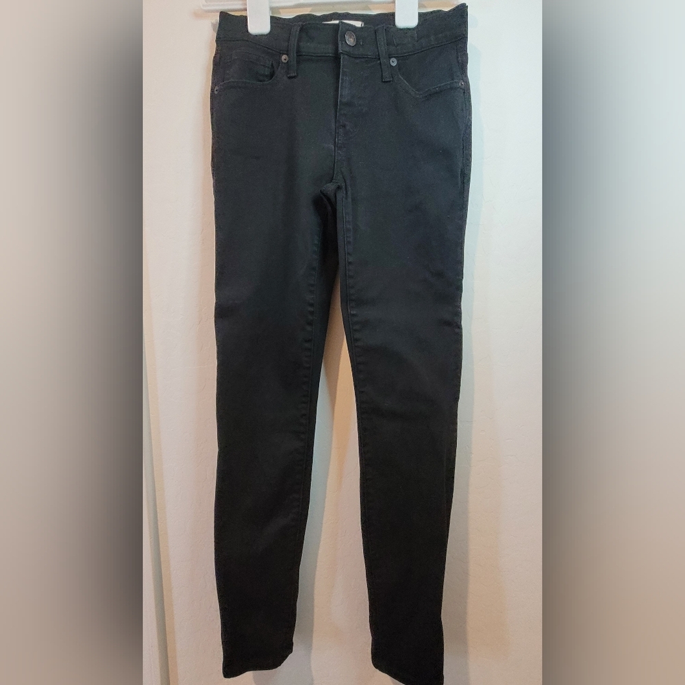 Madewell High Rise Black Jeans with Stretch